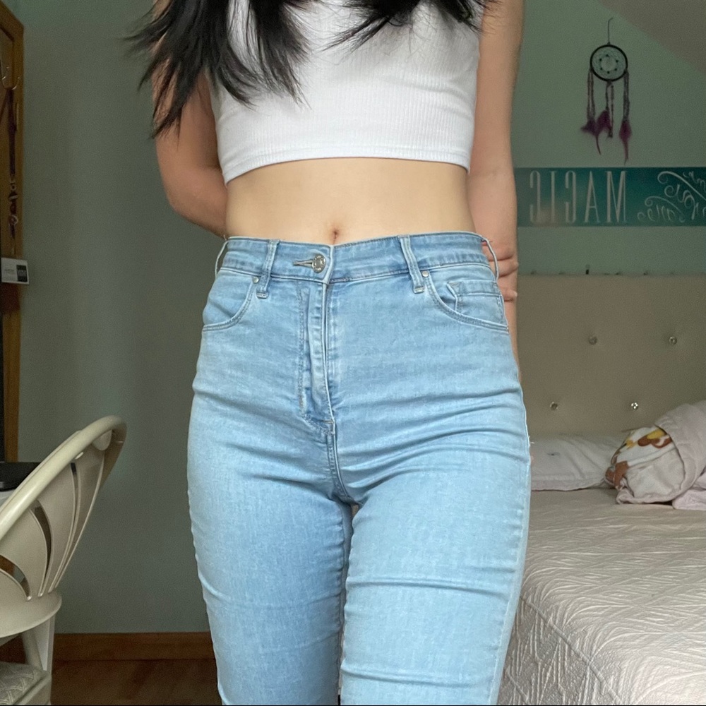 pacsun super high rise jeans